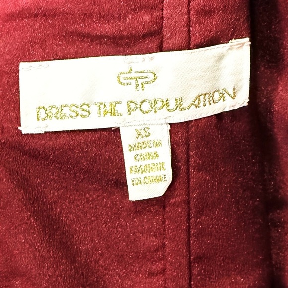 Dress the Population Louisa Dress Red XS - Picture 14 of 16